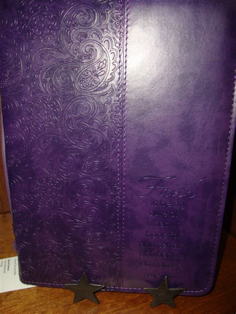 Faith Purple Bible Cover 1999 Item 7284 All Things Purple Bible