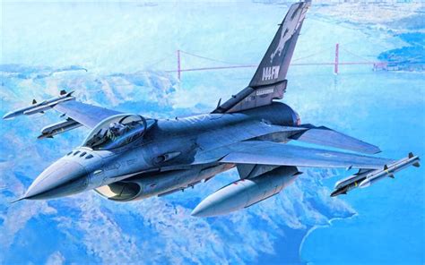 Multirole 4th generation fighter / strike fighter aircraft. Download wallpapers General Dynamics F-16C Fighting Falcon ...