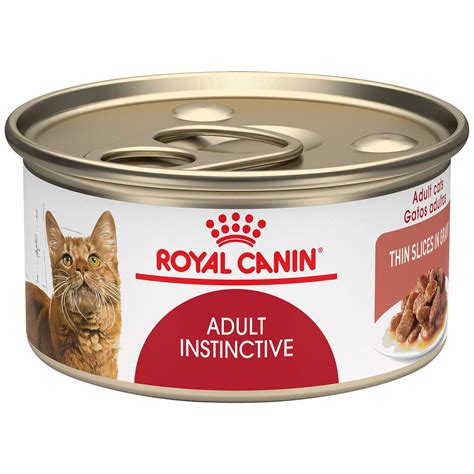 Buy Royal Canin Feline Tion Adult Instinctive Thin Slices In Gravy Canned Cat Food 3 Ounce