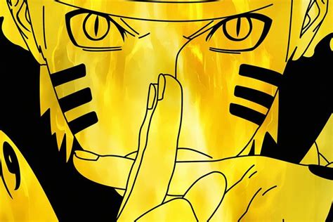 Naruto Uzumaki Yellow Anime Poster Naruto Wallpaper Yellow Anime