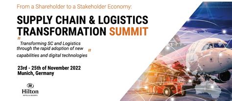 Supply Chain And Logistics Transformation Summit Munich November 23 2022