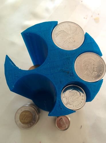 3D Printed Coin holder v.2 (Canadian currency) by lecep ...