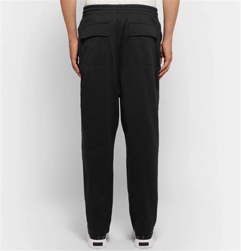Y 3 Sashiko Wide Leg Loopback Cotton Jersey Sweatpants Black Y 3