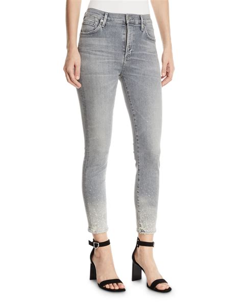 Citizens Of Humanity Rocket Crop High Rise Skinny Jeans Neiman Marcus