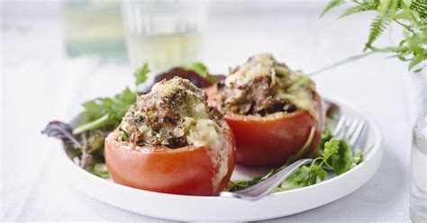 Gevulde tomaten met gehakt
