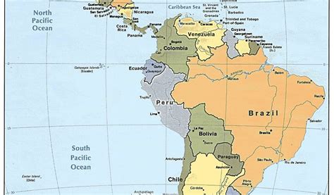Latin America Political Map 