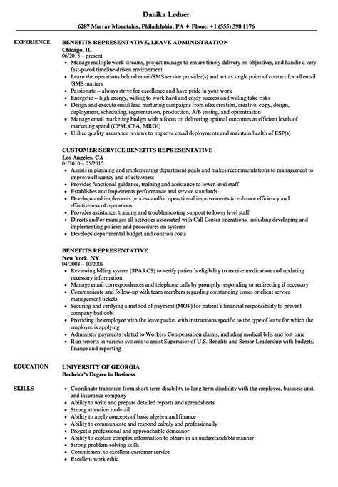 Writing an impressive internship resume takes some creative thinking and reflection. Benefits Representative Resume Samples | Velvet Jobs
