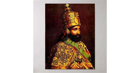Haile Selassie I Coronation Poster Zazzle