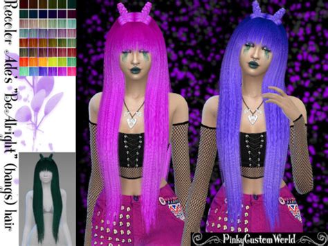 The Sims Resource Adedarmas Bealright Hair Recolored By