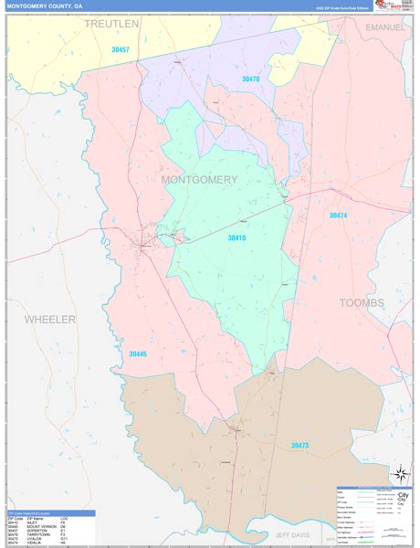 Digital Maps Of Montgomery County Georgia