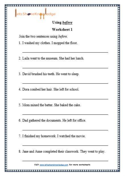 Grade 1 Worksheets Lets Share Knowledge 1st Grade Worksheets Grammar