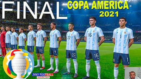 Brazil and argentina will face off for the fifth time in a tournament final when they determine which team will carry the copa america trophy out of the maracana stadium on saturday. PES 2021 - BRAZIL vs ARGENTINA Final Copa America - Full ...
