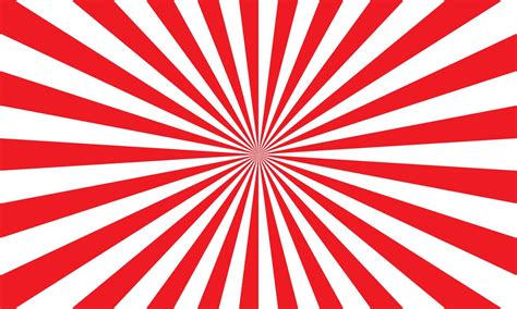 Red White Color Burst Background Rays Background In Retro Style