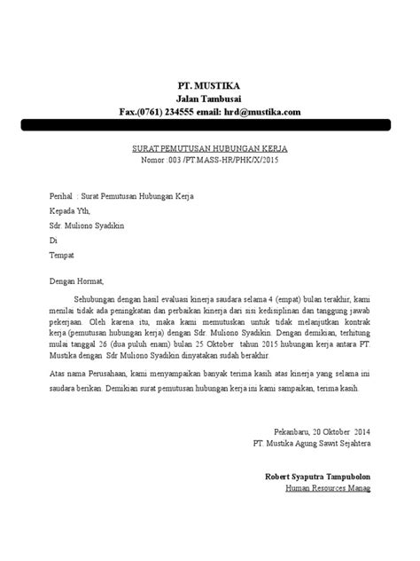 Syarat bekerja menjadi pmi ke malaysia, secara legal. Surat Diberhentikan Kerja Oleh Majikan