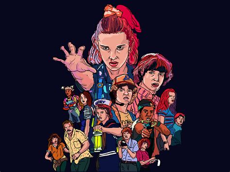 Stranger Things 02 Drawing By Chairit Inkleng On Dribbble