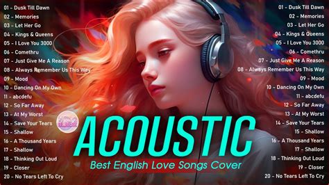 Top English Acoustic Love Songs Playlist 2023 ️ Soft Acoustic Cover Of