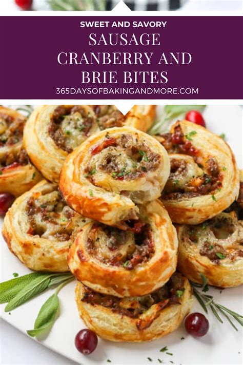Sausage Cranberry Brie Bites Are A Fun Festive And Delicious