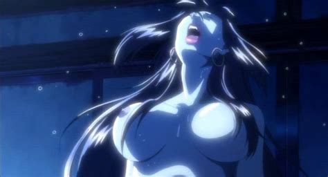 Takashi Okazaki Okiku Afro Samurai Afro Samurai 1girl Blue Hair Bouncing Breasts Breasts