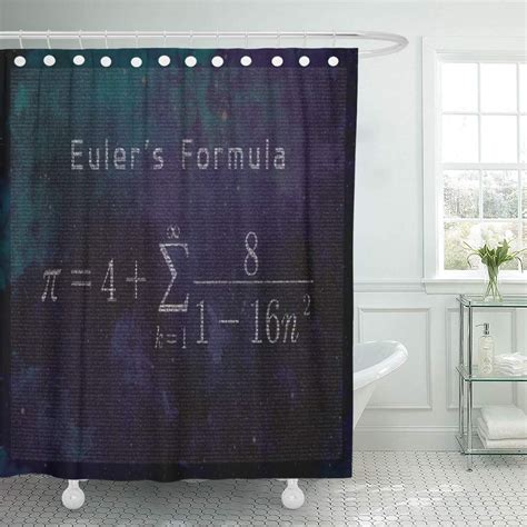Suttom Mathematics Euler Pi Math Classroom Science Sign Calculus Shower Curtain 60x72 Inch