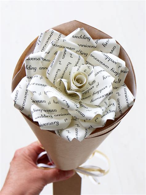 1st Anniversary Paper Rose | First Wedding Anniversary Present