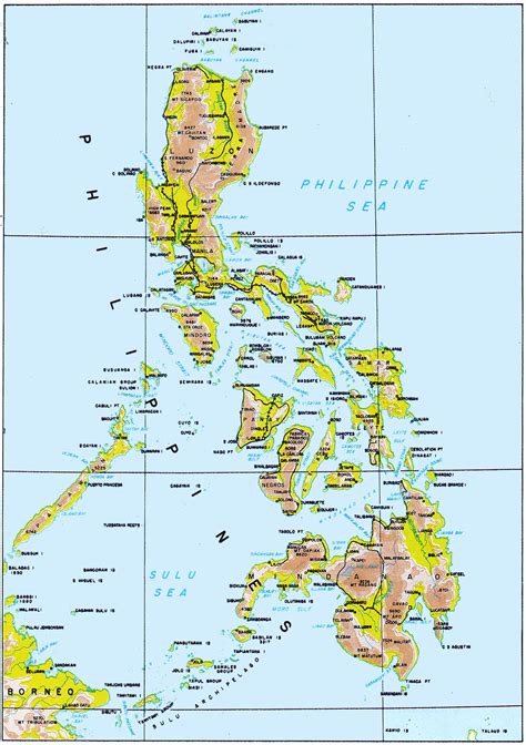 All regions, cities, roads, streets and buildings satellite view. Philippine - Maps