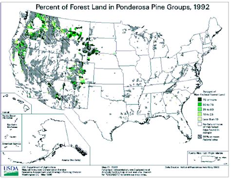 Maps Of Common United States Forest Cover Types