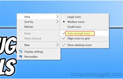 How To Enabledisable Auto Arrange Desktop Icons In Windows 10 Images