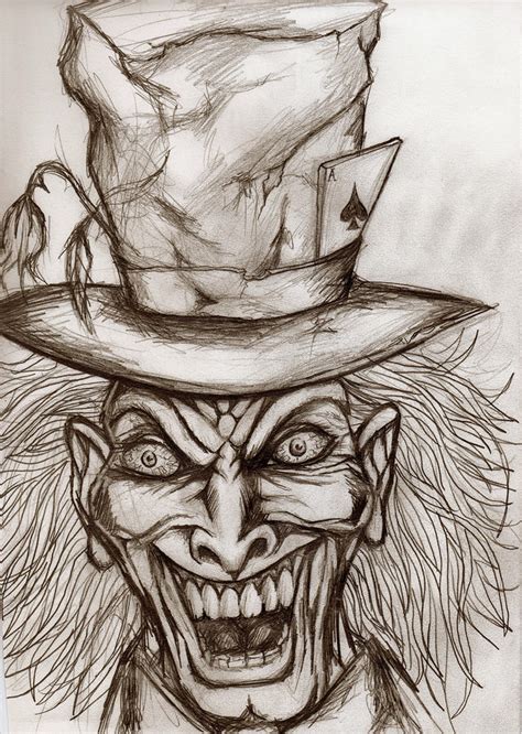 The Mad Hatter Drawing By Michael Mestas Pixels