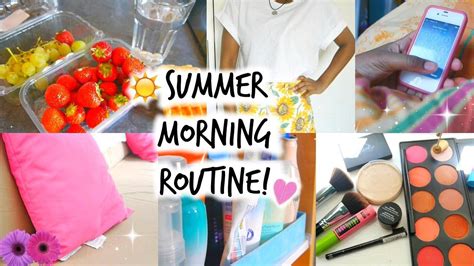 My Morning Routine ♡ Summer Edition Morning Routine Youtube Routine