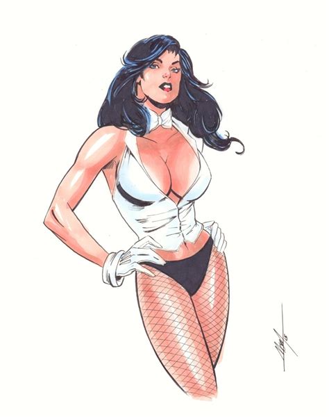 Zatanna Sexy Color Art Commission Signed By M C Wyman