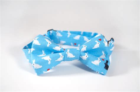 Easter Bow Tie Easter Bunny Bow Tie Blue Easter Bow Tie Etsy