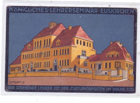 Вид ойскирхена со спутника из космоса, спутниковая карта ойскирхена. 5350 EUSKIRCHEN, Lehrerseminar, Künstler-Karte J. Spessart ...