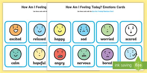 How Am I Feeling Emotions Cards Teacher Made Twinkl