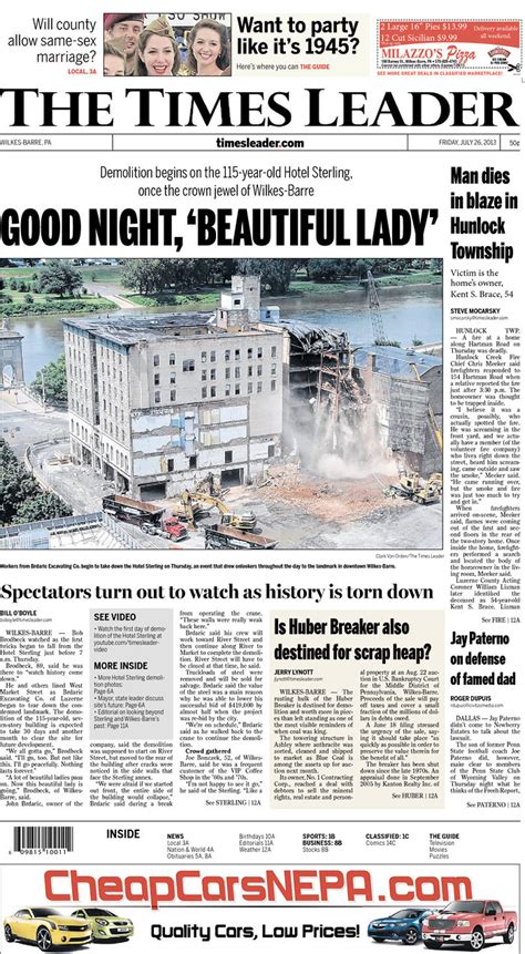 Joe Butkiewicz, Wilkes-Barre Times Leader Editor, Resigns: 'My Old