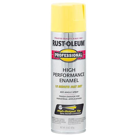 Rust Oleum Professional High Performance Enamel Spray Paint Safety