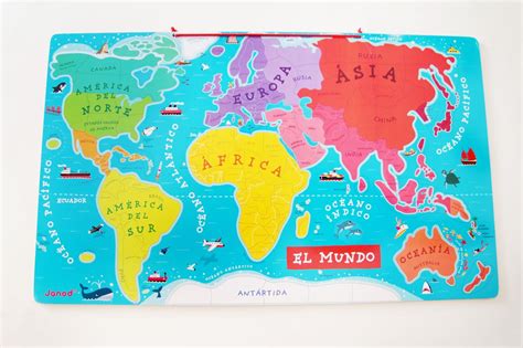 Aprendiendo Geografía Con El Mapa De Janod Imprimible Mundo Mumuchu