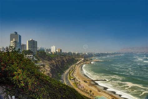 Lima District Of Miraflores Costa Verde Peru South America Stock