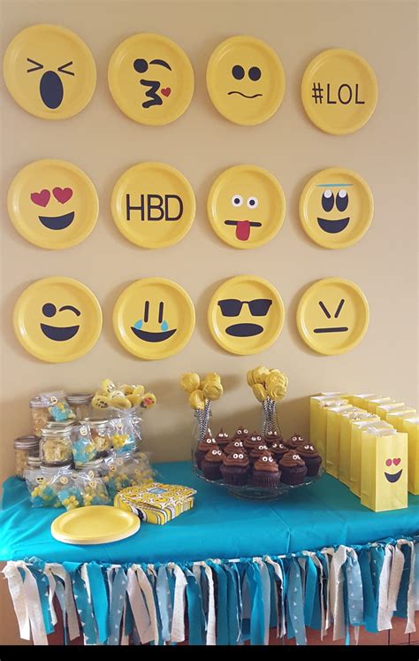 I was surprised to find so many lovely gifts. Emoji party | Emoji birthday, Emoji party, Emoji birthday ...