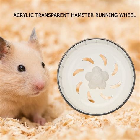 Transparent Hamster Toys Small Pet Running Wheel Treadmill Silent Running Wheels Ebay