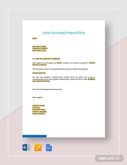 Free 44 Sample Proposal Letter Templates In Pdf Ms Word Pages