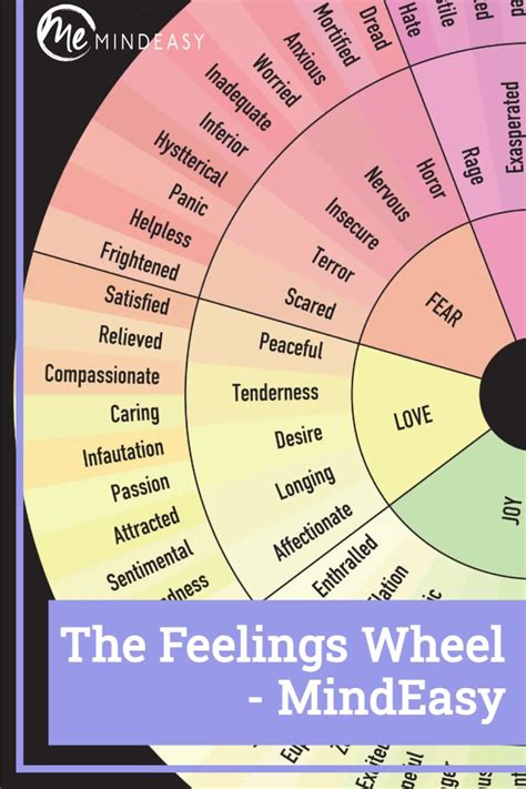 The Feelings Wheel Mindeasy Feelings Wheel Feelings Feeling Down