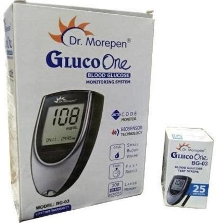 Dr Morepen Gluco One Blood Glucose Monitoring Model Number Bg