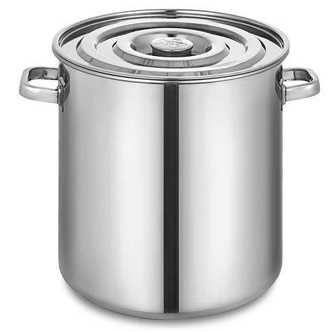 Stainless Large Stock Pot 34507090130170 L Brew Boiling Stew Soup