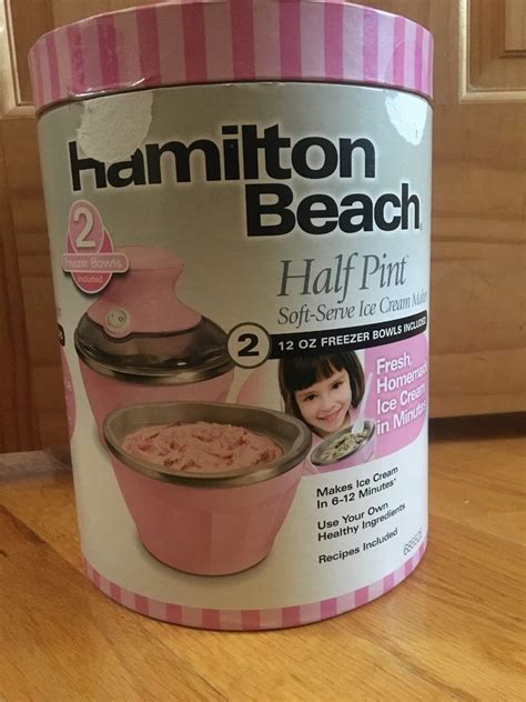 It may be made from dairy milk or cream and is flavoured with a sweetener. Hamilton Beach Half Pint Soft Serve Ice Cream Maker 12 oz ...
