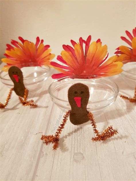 Mini Diy Dollar Tree Turkey Candy Cups For Thanksgiving