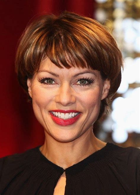 Kate Silverton Short Haircut With Bangs For Women Over 40