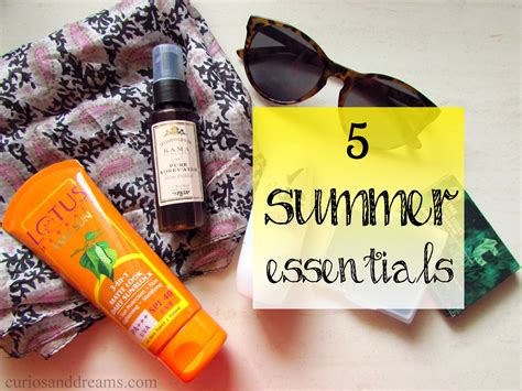 Summer Essentials Curios And Dreams Indian Skincare And Beauty