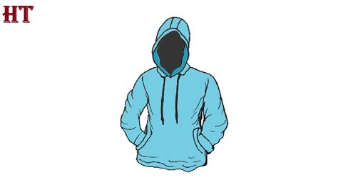 How To Draw A Hoodie Step By Step Youtube