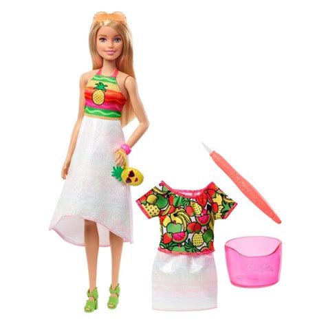 Barbie Fashion Muñeca Crayola Sorpresa De Frutas