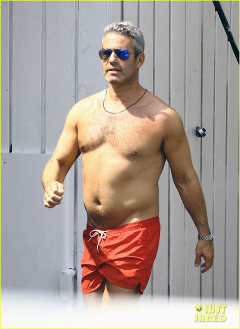 andy cohen goes shirtless for easter vacation in miami photo 3615782 andy cohen shirtless
